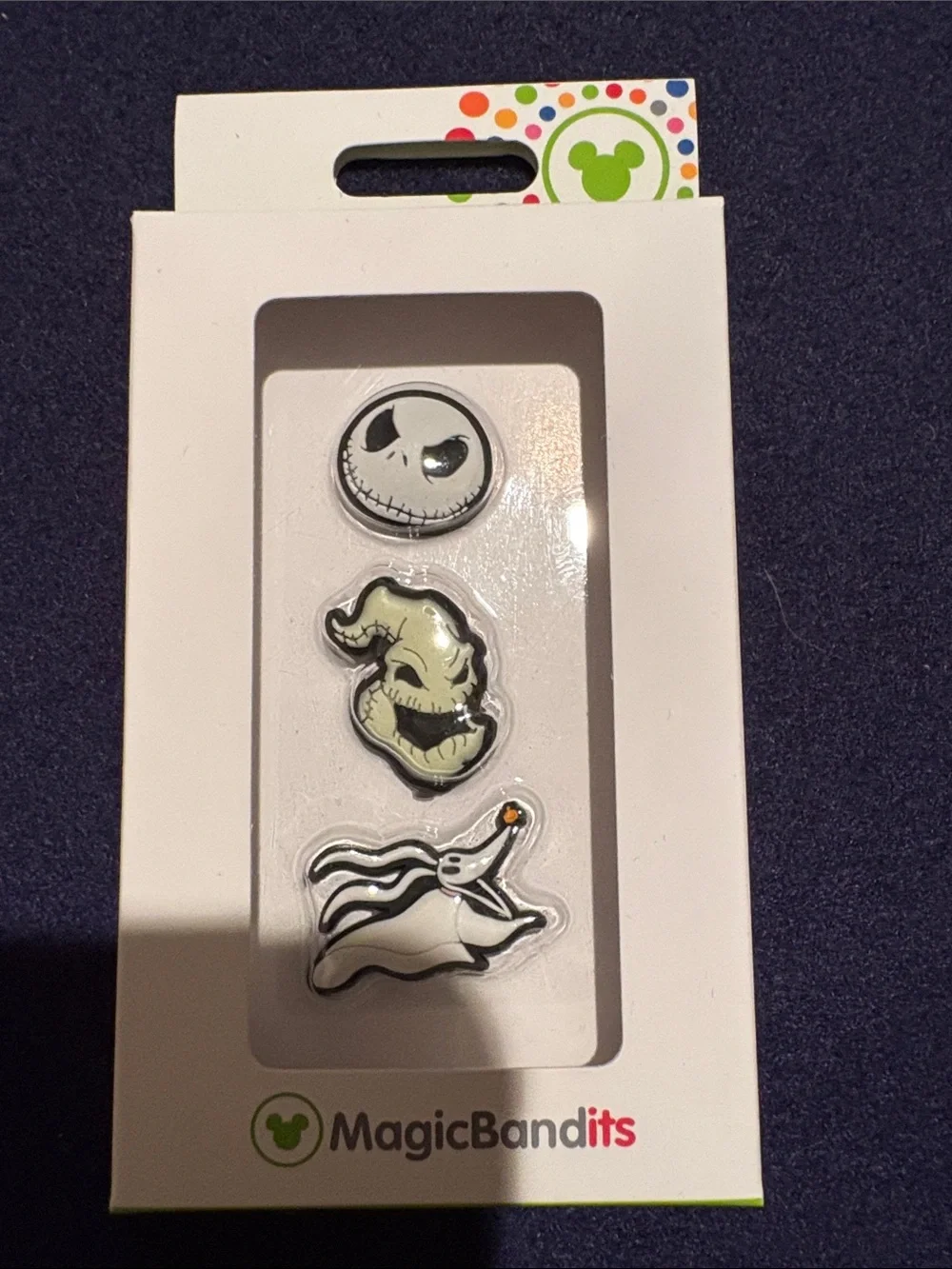 Disney Nightmare before Christmas magic band accessories White/Black